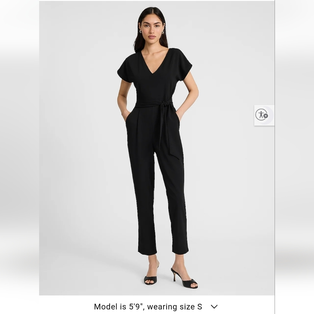 Express Elegant Black Jumpsuit Small